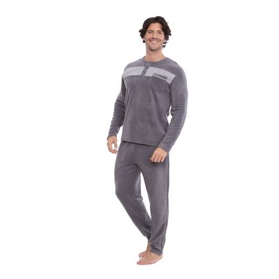 Imagen 2 del producto COD 3136 PIJAMA POLAR FRANJAS