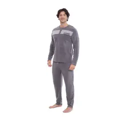 BECKIL - COD 3136 PIJAMA POLAR FRANJAS