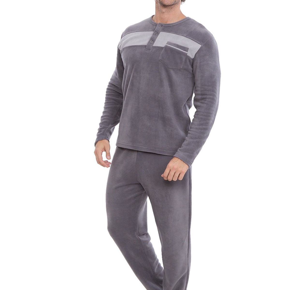 BECKIL - BECKIL COD 3136 PIJAMA POLAR FRANJAS