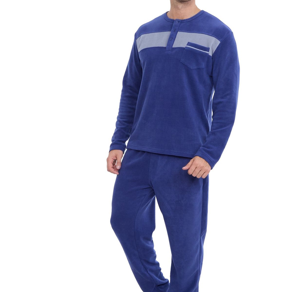 BECKIL - BECKIL COD 3136 PIJAMA POLAR FRANJAS