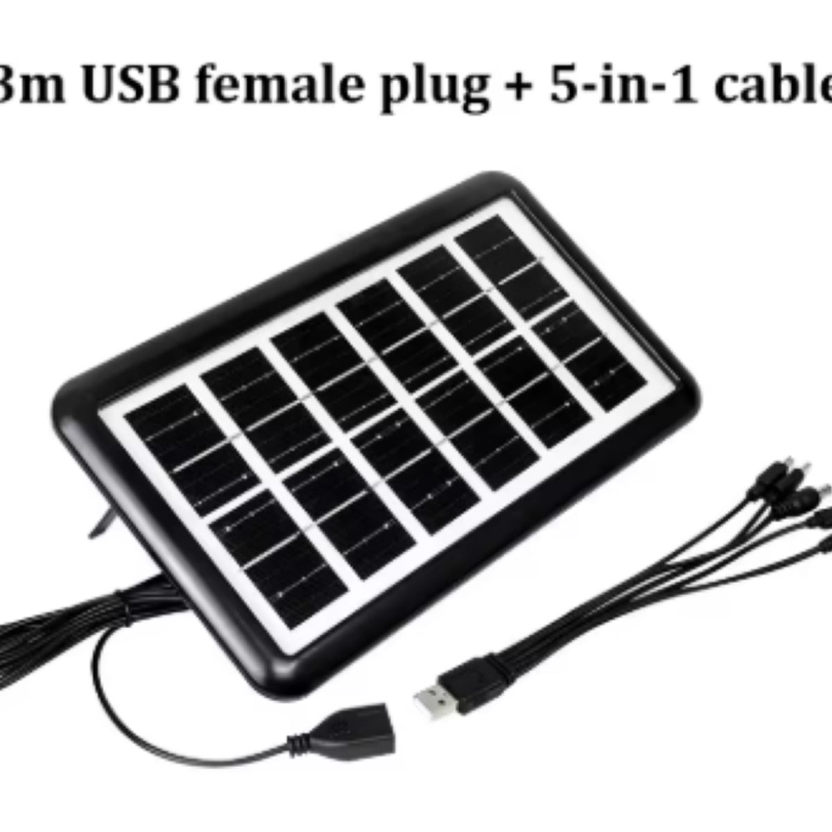 GENERICO - Panel Solar Portátil Multifuncional  Carga Usb