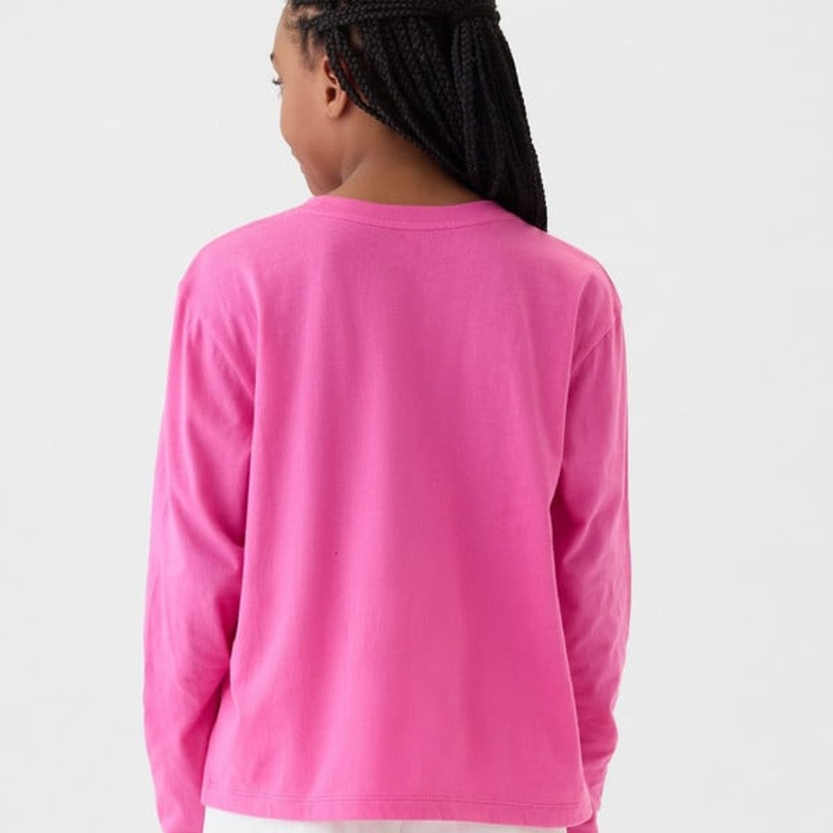 GAP - Polera Logo Manga Larga Niña Rosa