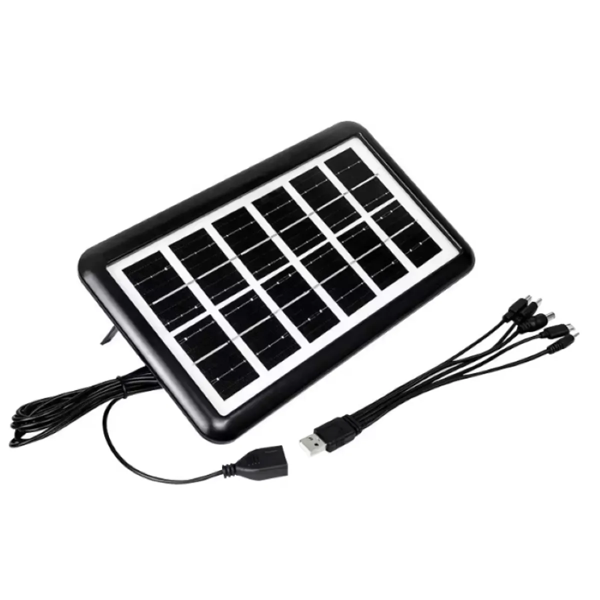 GENERICO - KIt 3 Panel Solar Portátil Multifuncional  Carga Usb