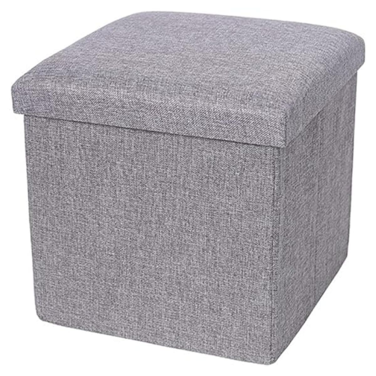 GENERICO - Reposapies De Almacenamiento Plegable Otomano 25x25x25cm.