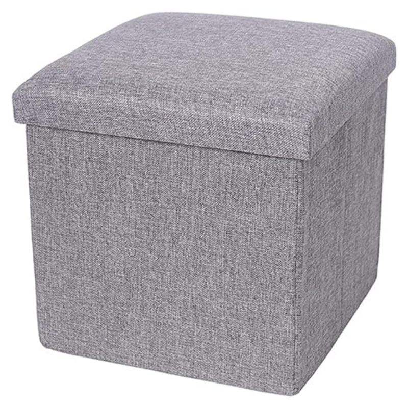 GENERICO - Reposapies De Almacenamiento Plegable Otomano 25x25x25cm