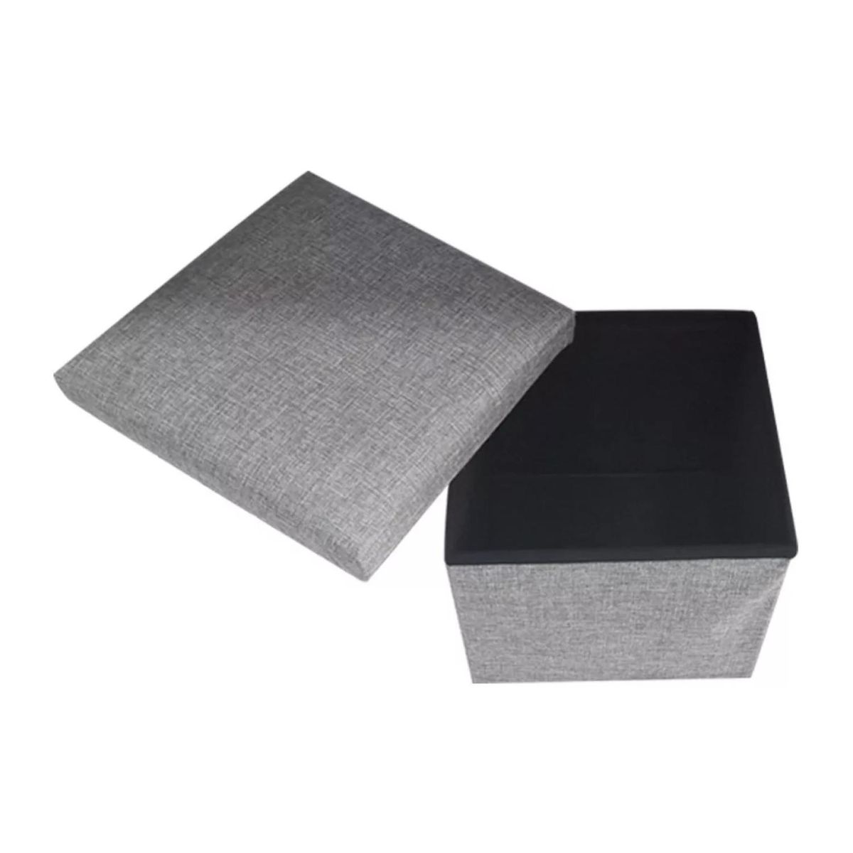 GENERICO - Reposapies De Almacenamiento Plegable Otomano 25x25x25cm.