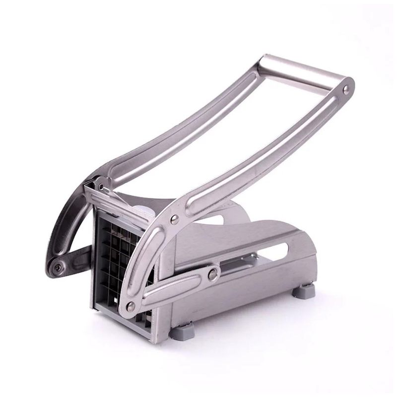 GENERICO - Cortadora De Papas Baston Metalico Manual Acero Inoxidable
