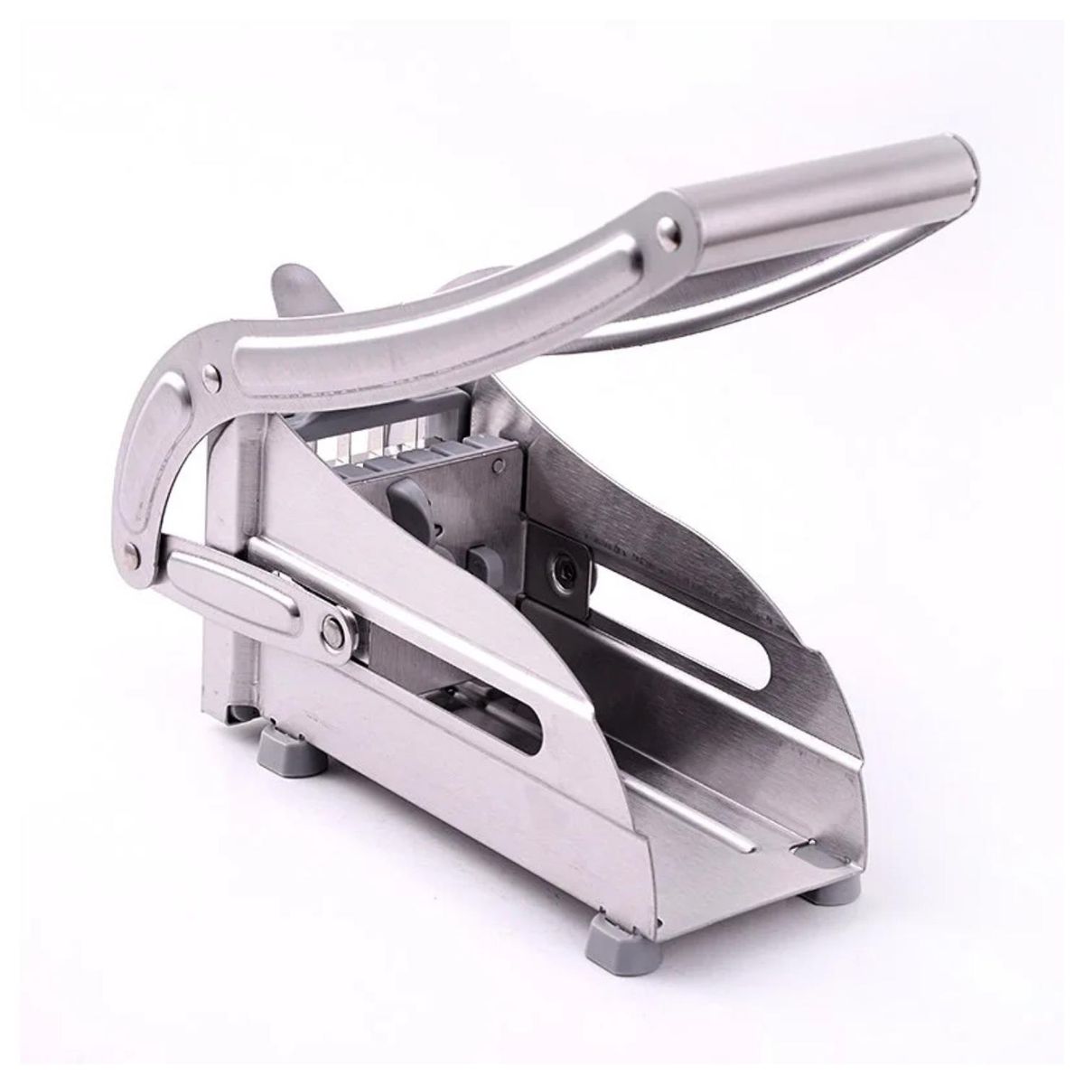 GENERICO - Cortadora De Papas Baston Metalico Manual Acero Inoxidable