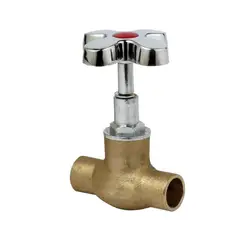 GENERICO - LLAVE PASO 12 CUERPO CROMADO TAUMM