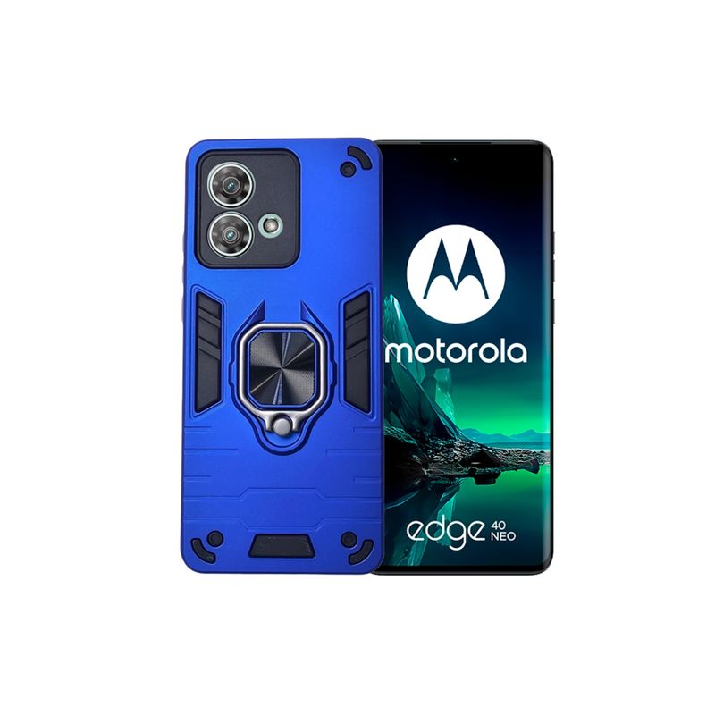 GENERICO - CARCASA ANILLO ANTIGOLPE PARA MOTOROLA EDGE 40 NEO COLOR AZUL