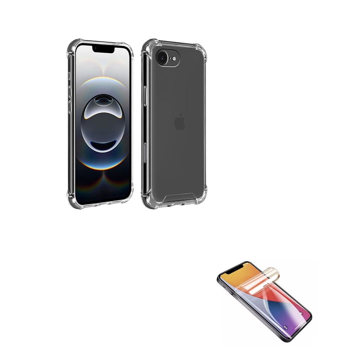 JOIGO - Carcasa Transparente + Lamina Hidrogel Clear Para iPhone 16E