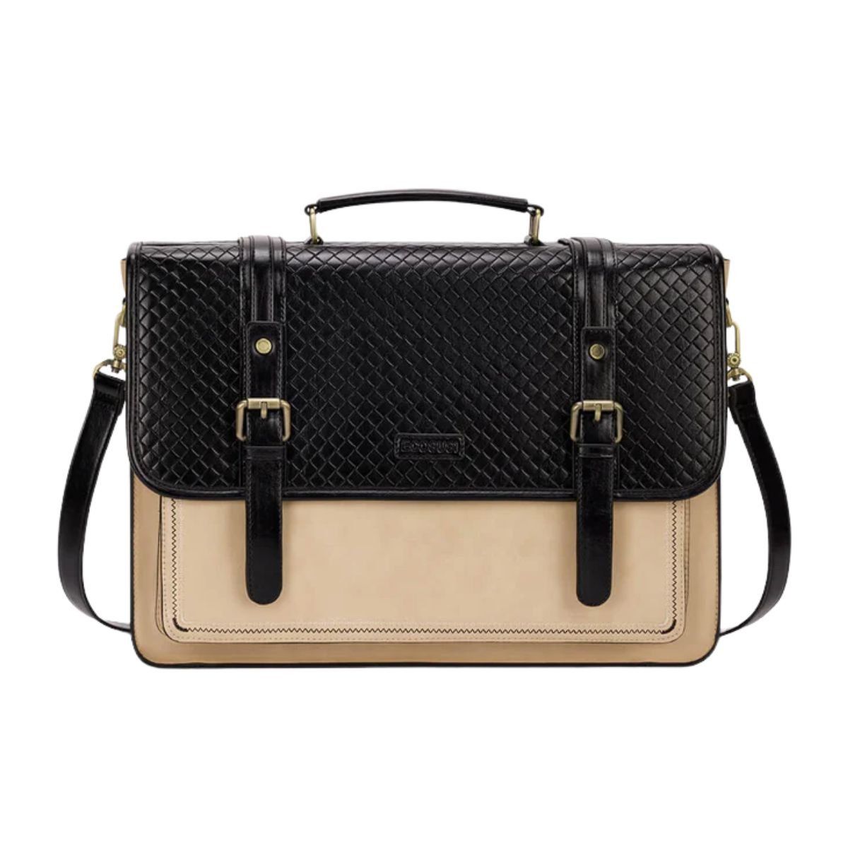 ECOSUSI - Ecosusi Maletín y Mochila Dolce con Efecto Tejido 15