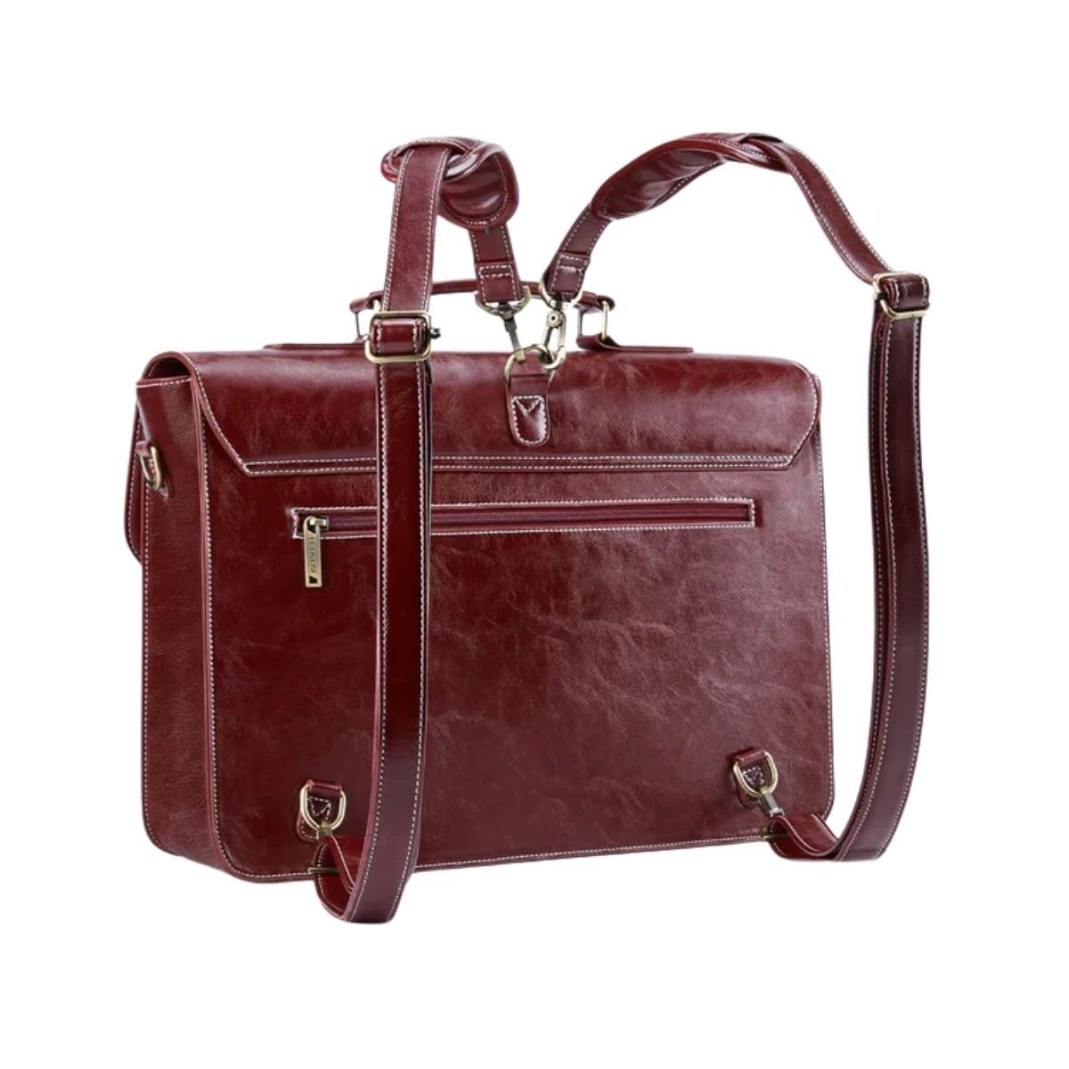 ECOSUSI - Ecosusi Maletín y Mochila Wilder con Remaches 15