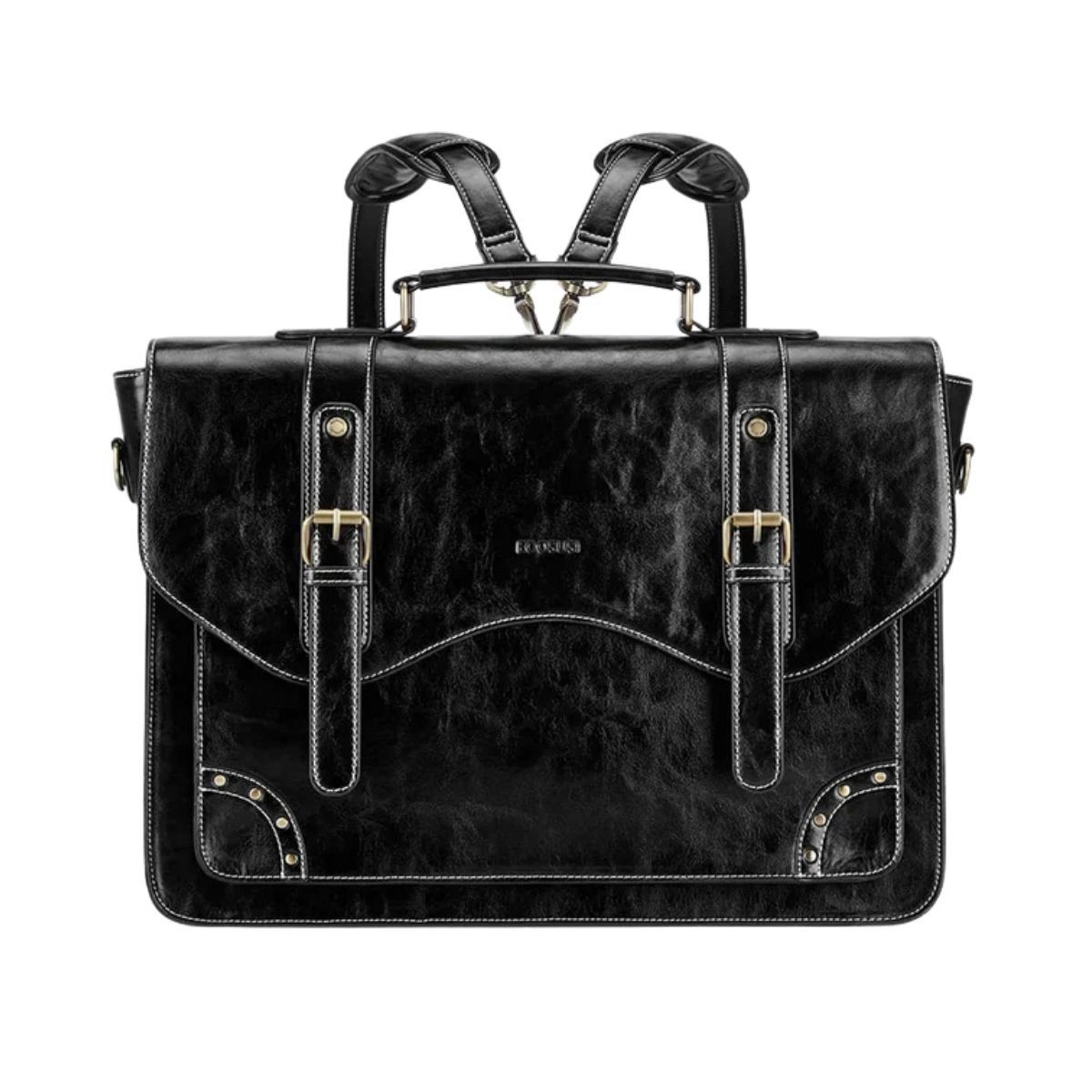 ECOSUSI - Ecosusi Maletín y Mochila Wilder con Remaches 15