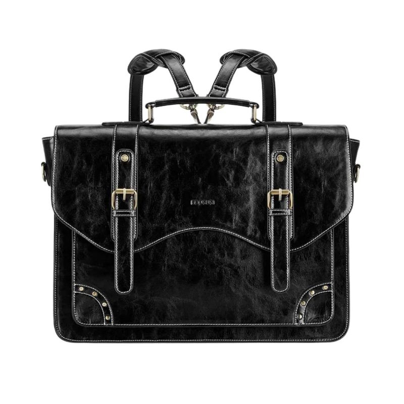 ECOSUSI - Ecosusi Maletín y Mochila Wilder con Remaches 15