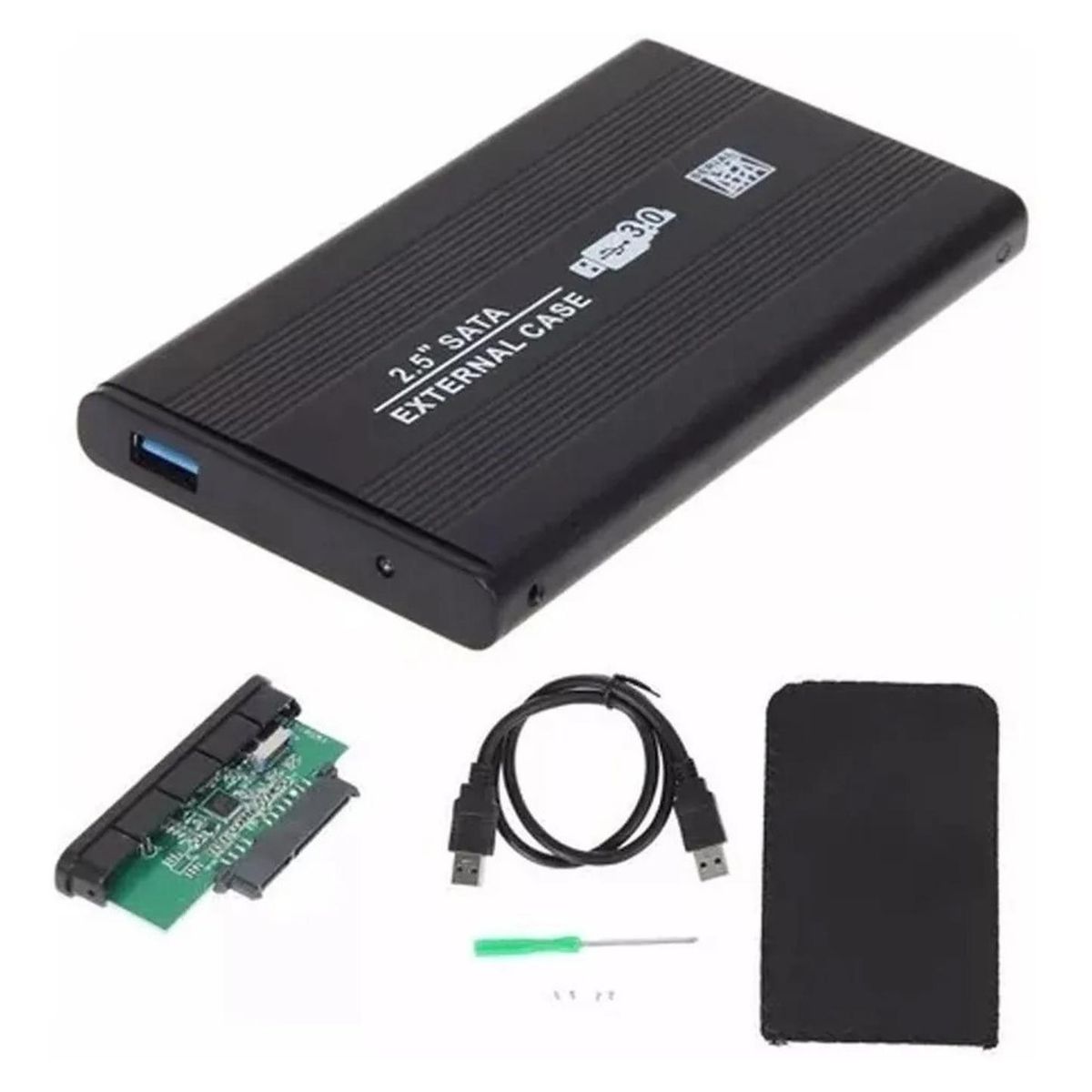 Cofre Case Disco Duro Usb 3.0 Metálico 2.5 (ssd O Hdd), marca DM - Foto Principal