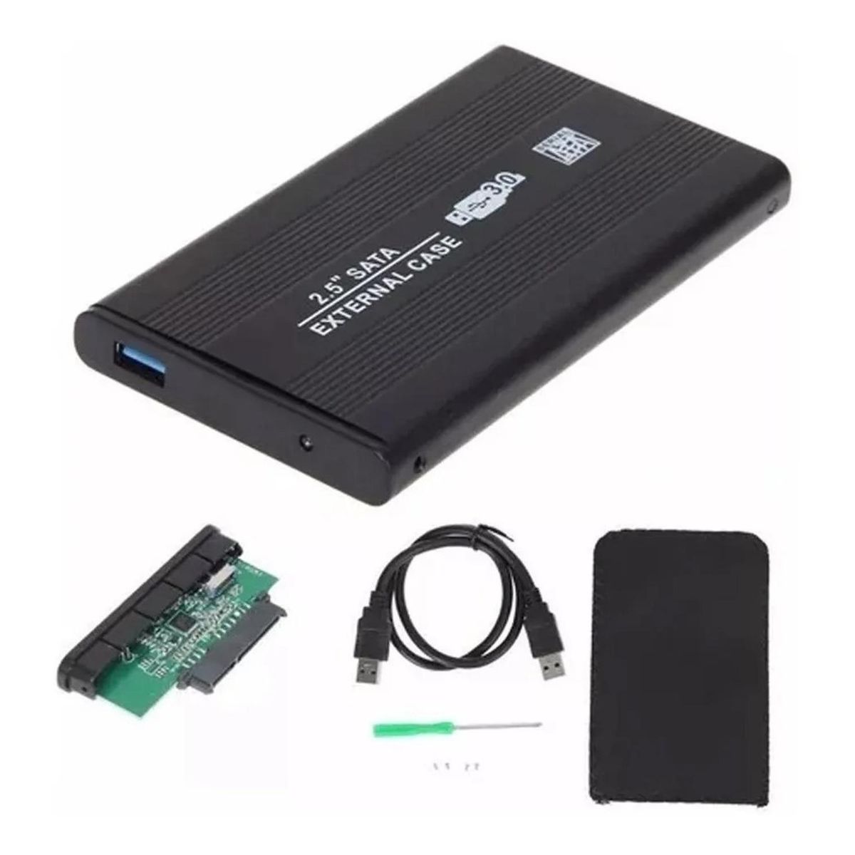 Cofre Case Disco Duro Usb 3.0 Metálico 2.5 (ssd O Hdd), marca DM - Foto Principal