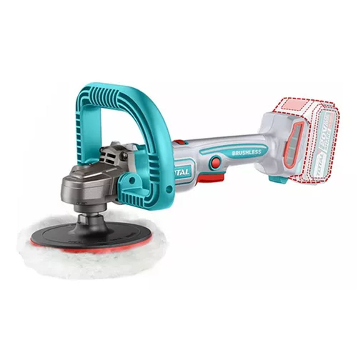 TOTAL TOOLS - Pulidora Inalámbrica 20v 180mm Total Tapli2018