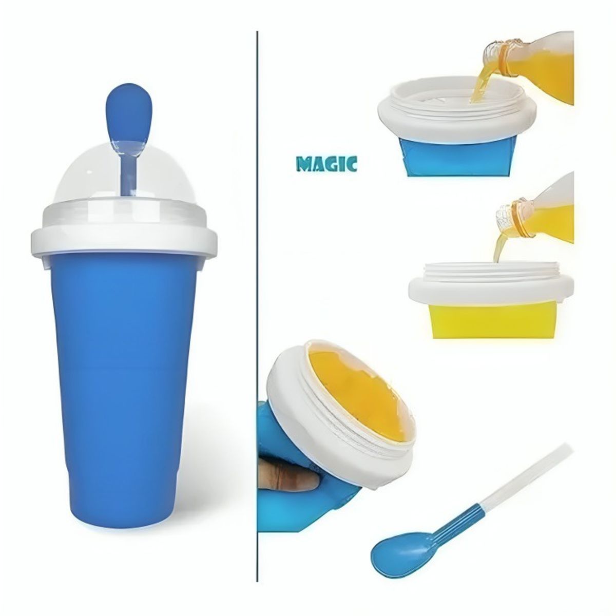 GENERICO - Vaso Congelado Rapido Taza Magica Granizado Frozen Magic