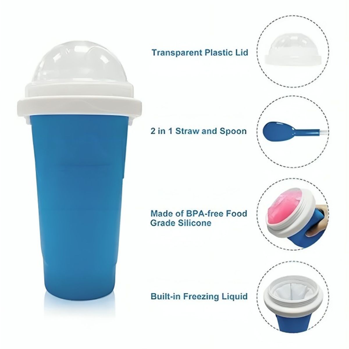 GENERICO - Vaso Congelado Rapido Taza Magica Granizado Frozen Magic