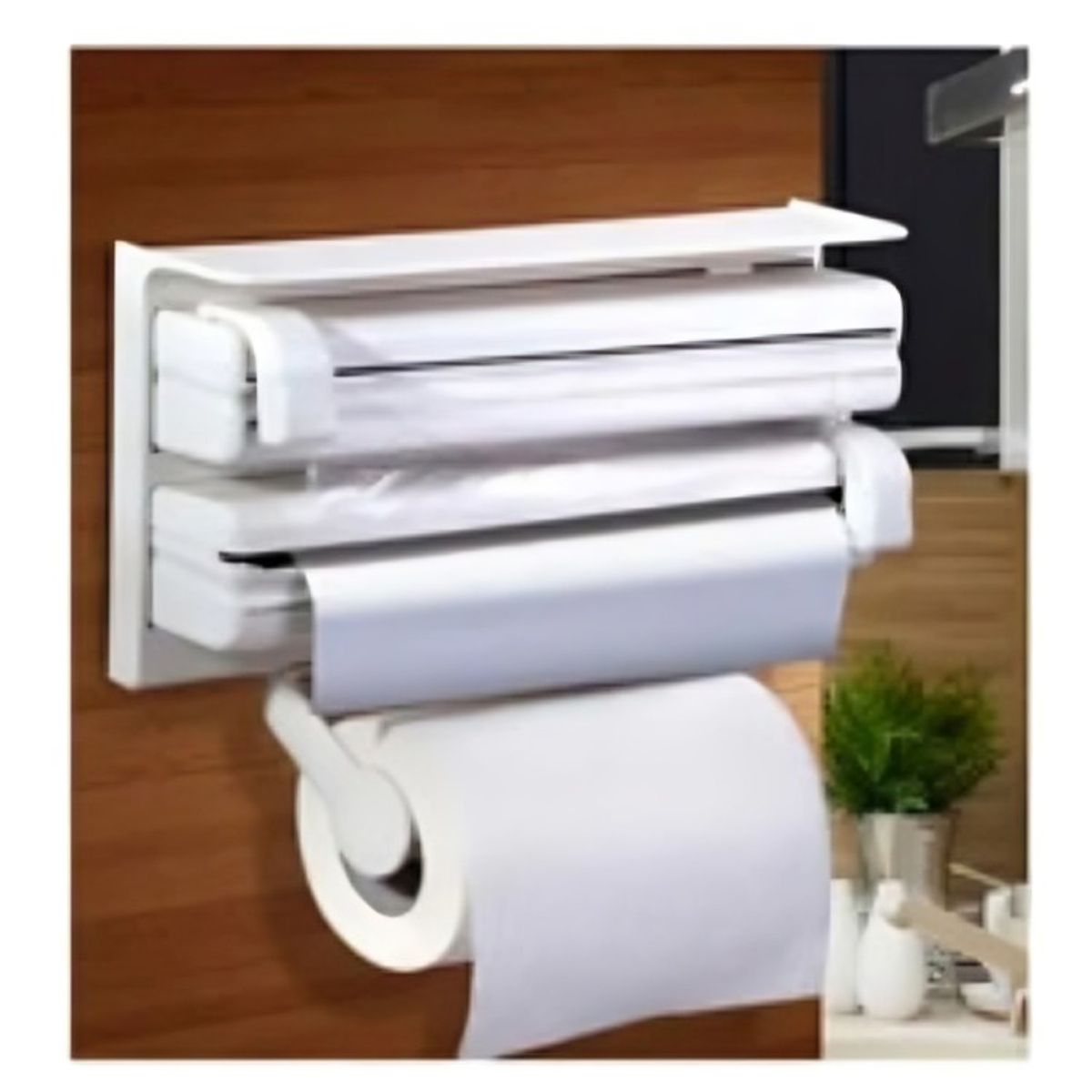 GENERICO - Mueble Dispensador De Papel Cocina 3 En 1