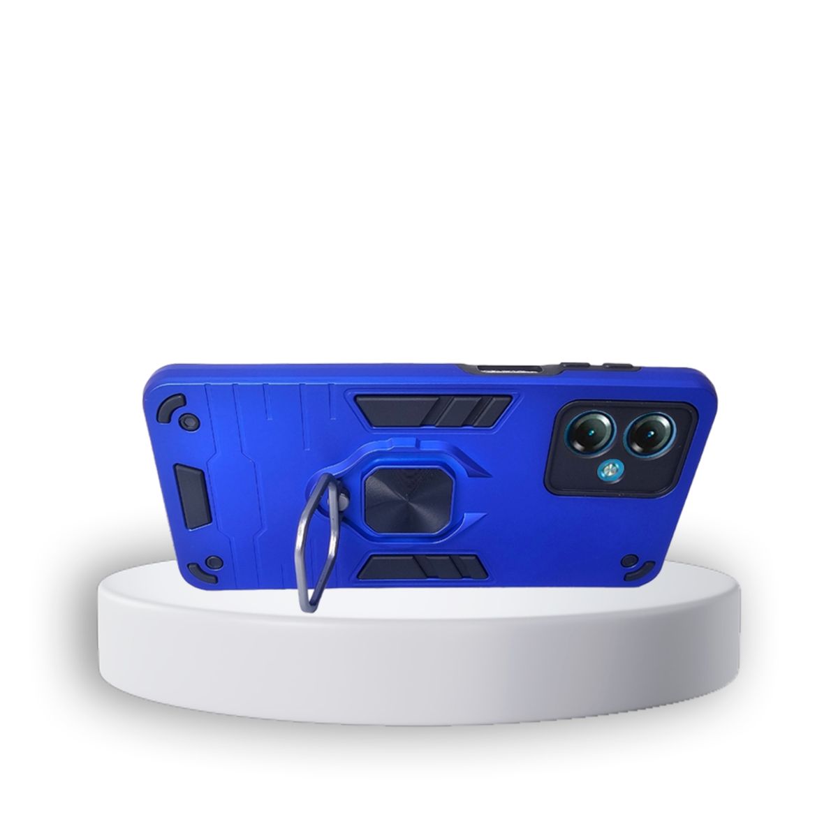 GENERICO - CARCASA ANILLO ANTIGOLPE PARA CELULAR MOTOROLA G14 COLOR AZUL