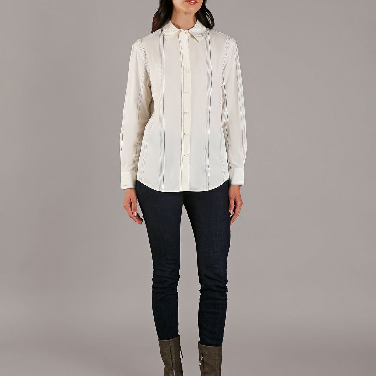 CALVIN KLEIN - Camisa Cotton Regular Fit Blanco Calvin Klein