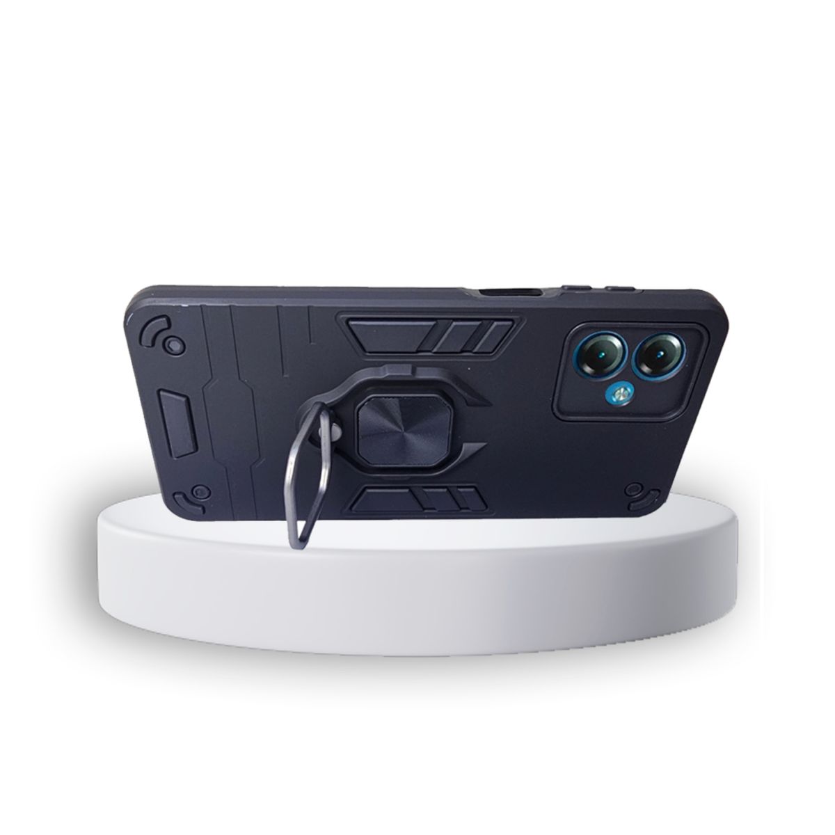 GENERICO - CARCASA ANILLO ANTIGOLPE PARA CELULAR MOTOROLA G54 COLOR NEGRO