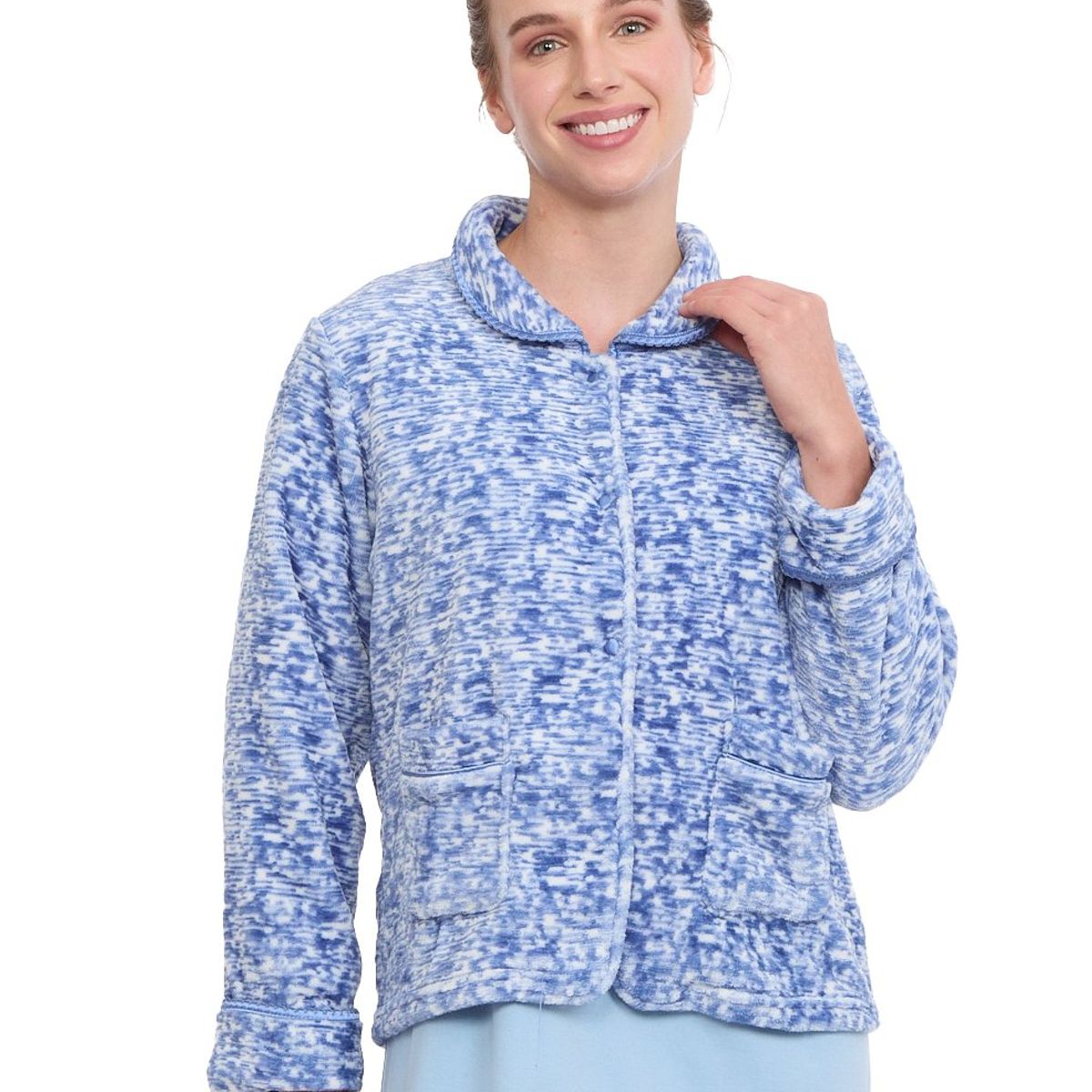 BECKIL - BECKIL COD B114 MAÑANITA POLAR ESTAMPADA