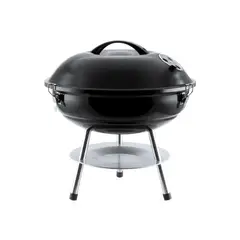 IMPORTCLICK - Parrilla Redonda Tapa Metal Mayrax 36 CM - Negro