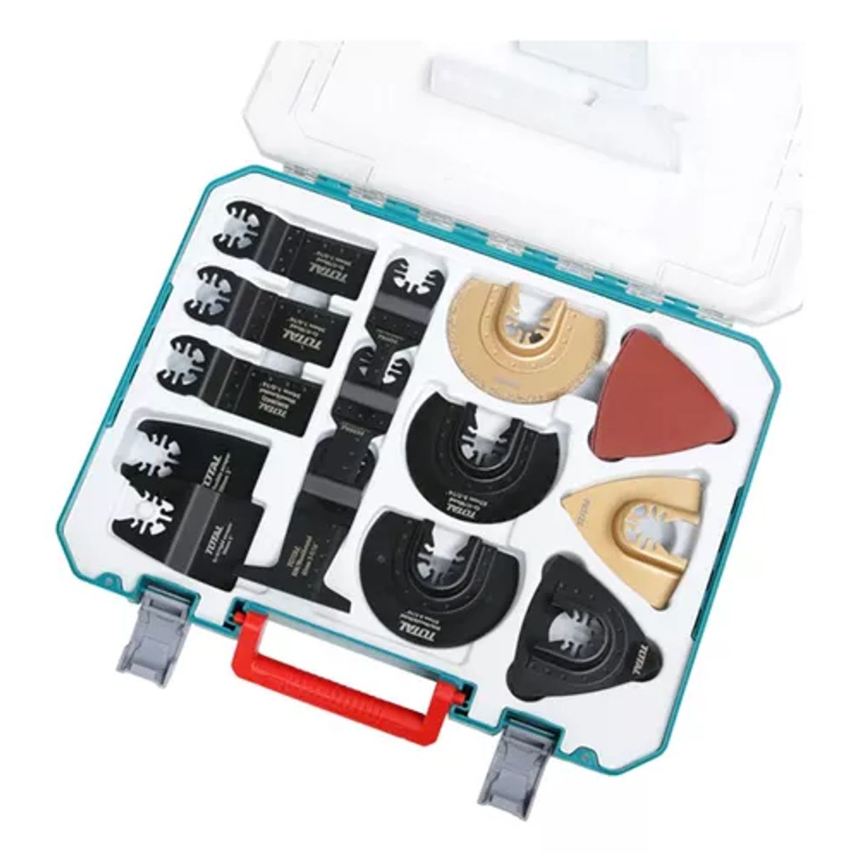 TOTAL TOOLS - Kit Juego De Hojas Multifuncional Oscilante 23 Piezas Total