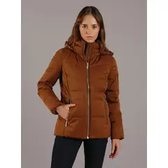 CALVIN KLEIN - Parka Liquid Stretch Puffer Café