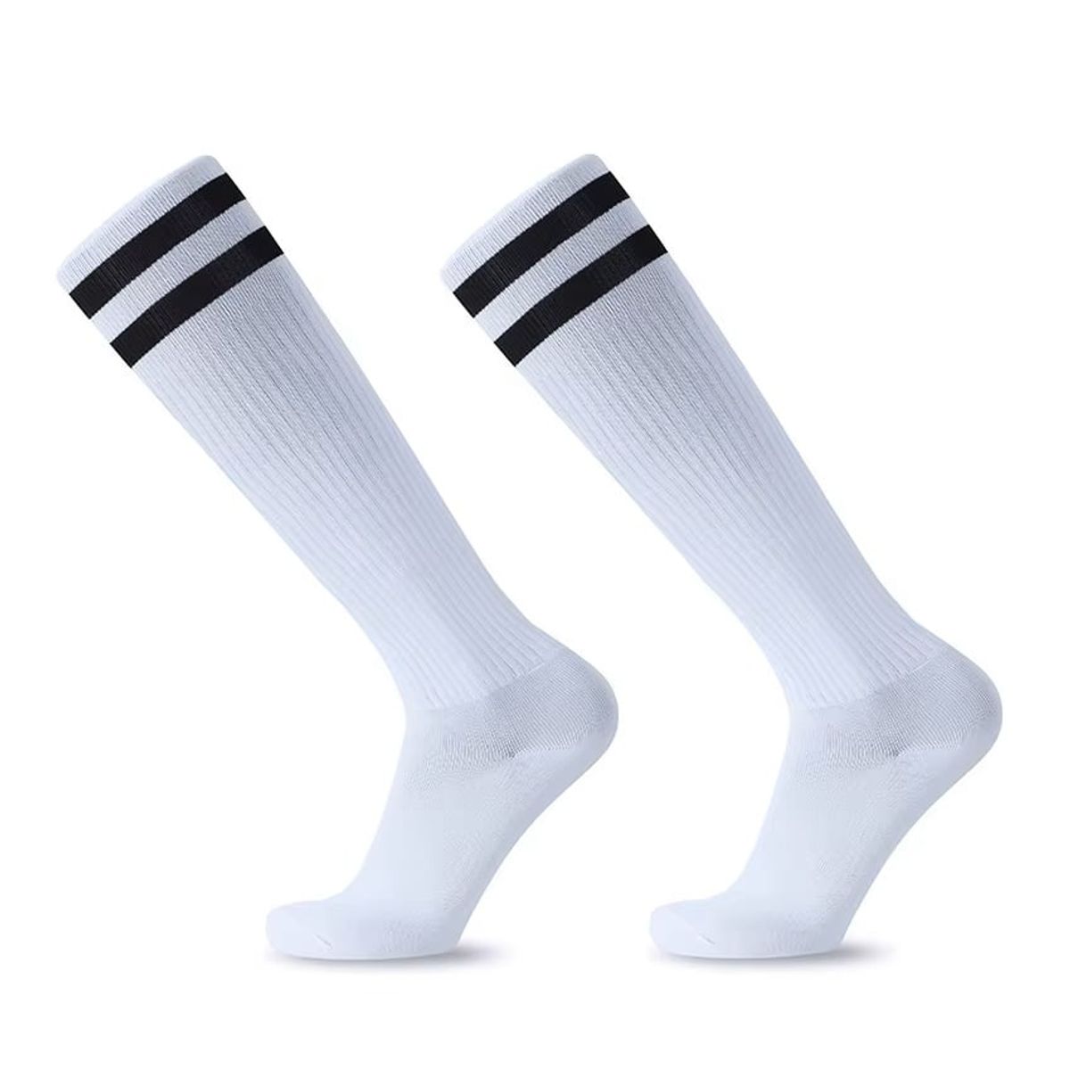 GARSIL - x6 Calcetas Deportivas De Futbol Con Lineas - Medias Soccer - Unisex