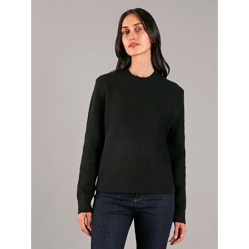CALVIN KLEIN - Sweater Boucle Rib Negro Calvin Klein
