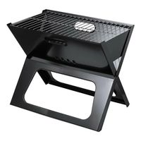 Parrilla Plegable Portátil Metal 44x36x28 CM - Negro