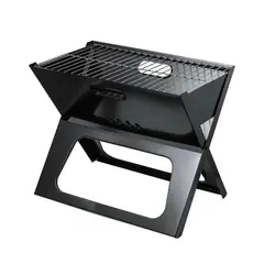 IMPORTCLICK - Parrilla Plegable Portátil Metal 44x36x28 CM - Negro