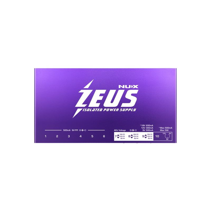 NUX - Fuente De Alimentación Para Pedales ZEUS NIP-Z10 NUX