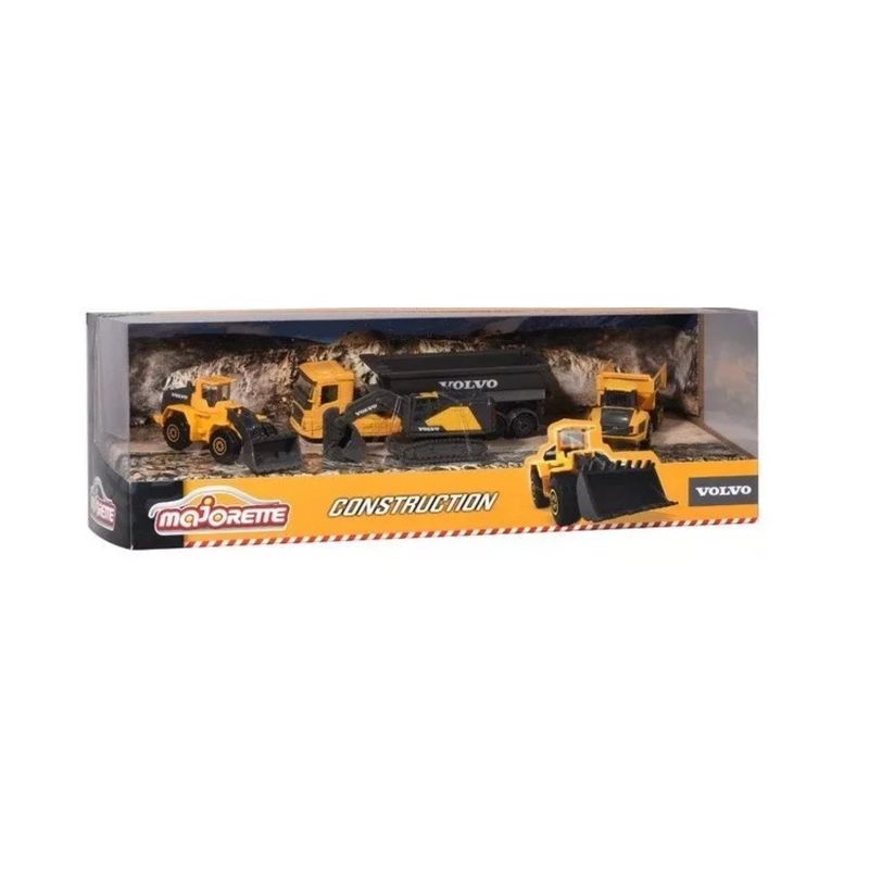GENERICO - Juguete Set 4 Camiones Construccion 1:72 Metalicos Infantil