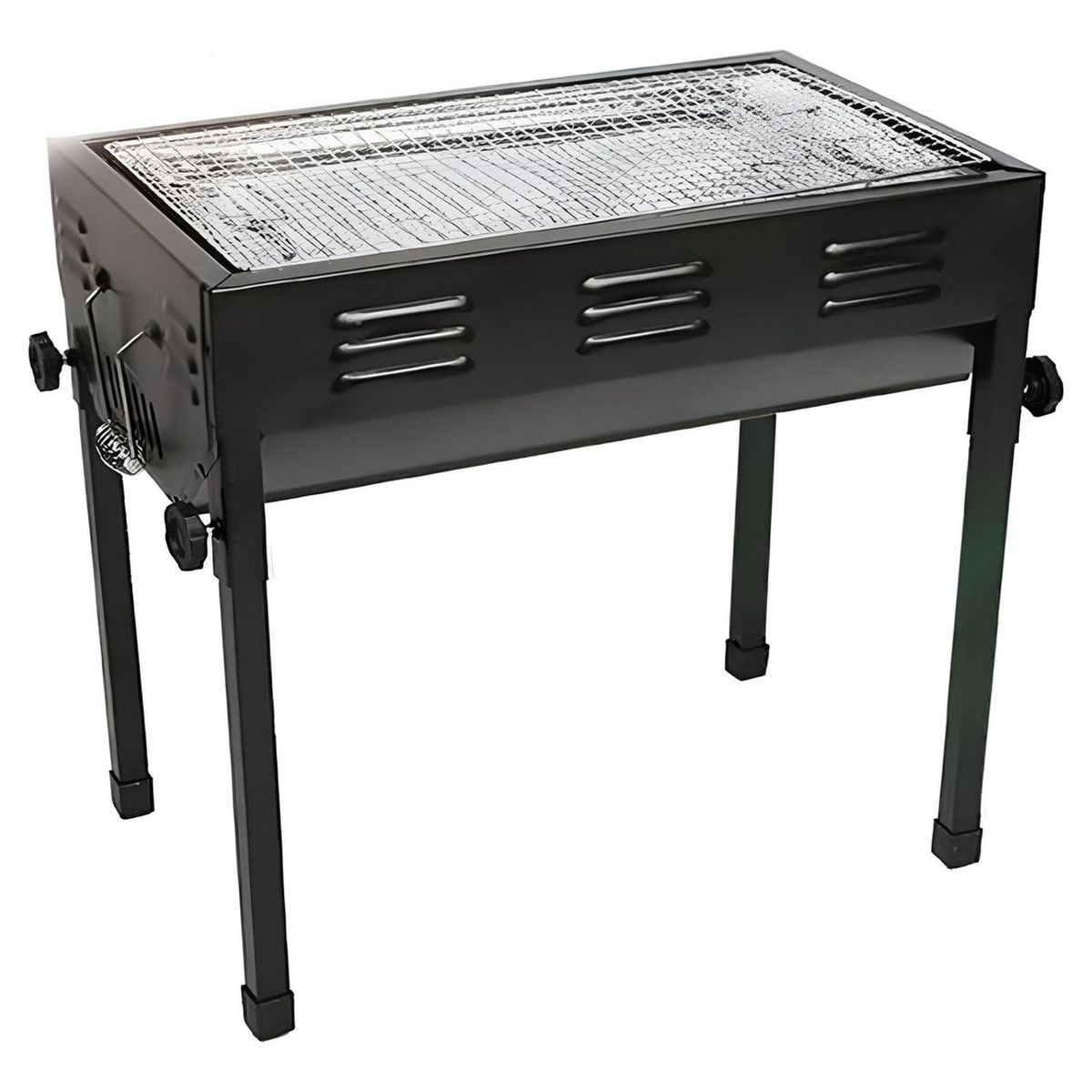 IMPORTCLICK - Parrilla Brasero Plegable Portátil Asado 48x485x30 CM - Negro
