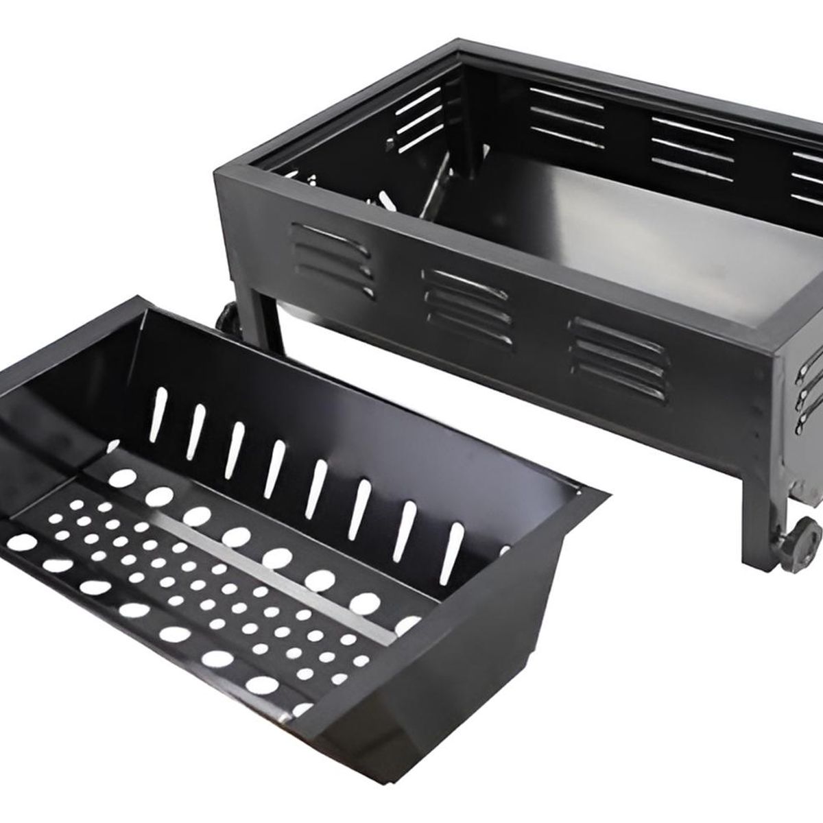 IMPORTCLICK - Parrilla Brasero Plegable Portátil Asado 48x485x30 CM - Negro