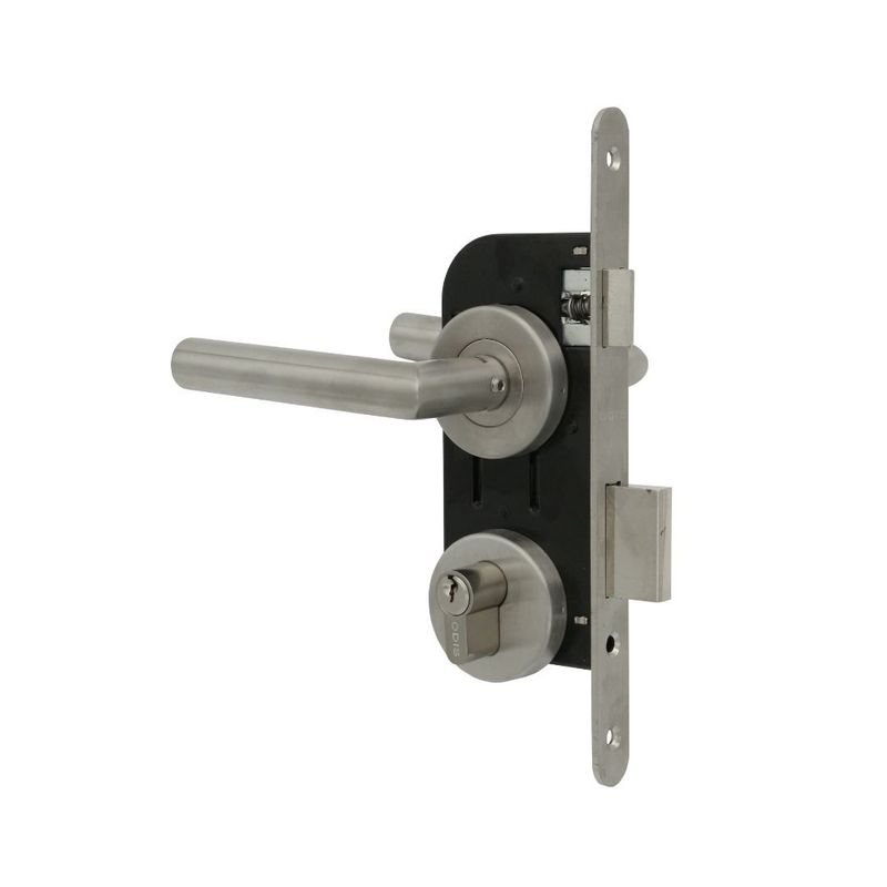 ODIS - Cerradura Embutir Odis 102 Dormitorio Manilla 2480 - Plata