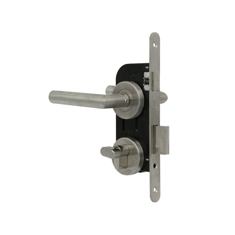 ODIS - Cerradura Embutir Odis 102 Baño Manilla 2480  - Plata