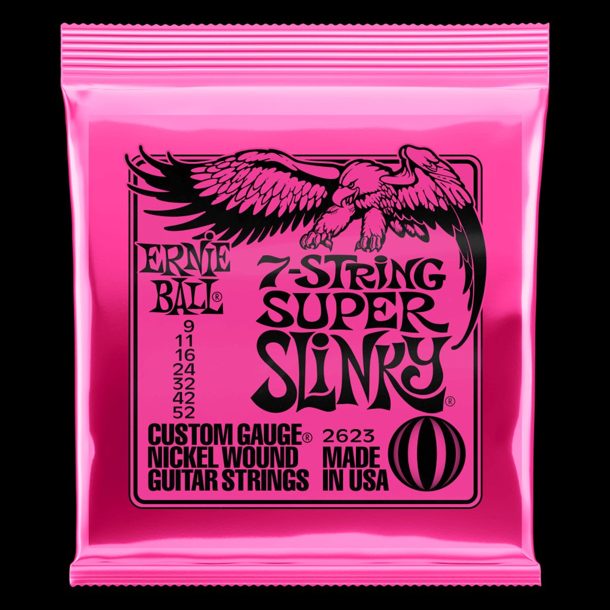 ERNIE BALL - Set 7 Cuerdas Guitarra Eléctrica 9-52 2623 Ernie Ball