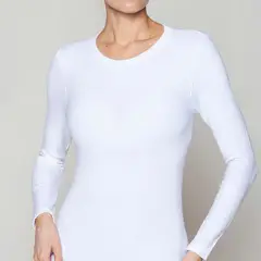 MONARCH - Polera Lana Merino Blanco