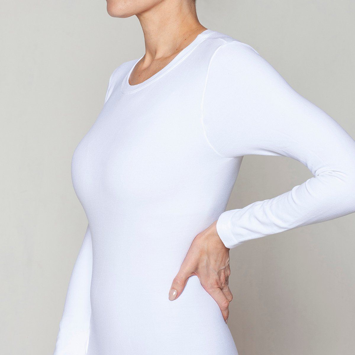 MONARCH - Polera Lana Merino Blanco Monarch