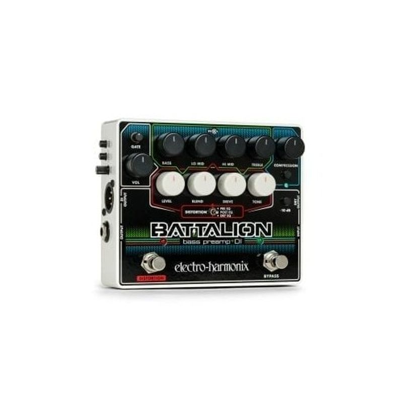 ELECTRO HARMONIX - Pedal Para Bajo PreAmp + DI Battalion Electro Harmonix