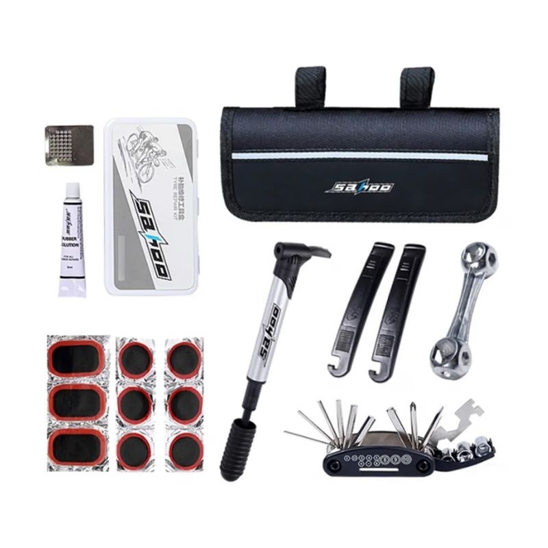 OEM - Kit Herramientas Bicicleta Completo Llave Y Parche 06031