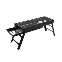 IMPORTCLICK - Parrilla Barbacoa Asado Grill Antiadherente 60x22x33 CM - Negro