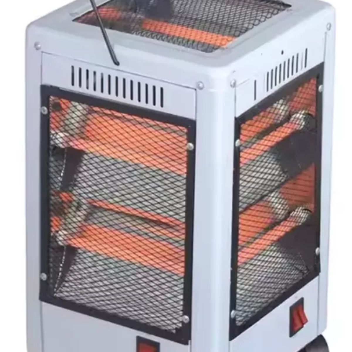 ARTIHOGAR - Calefactor Electrico Hogar Cuarzo 5 Caras Infrarrojo 2200W