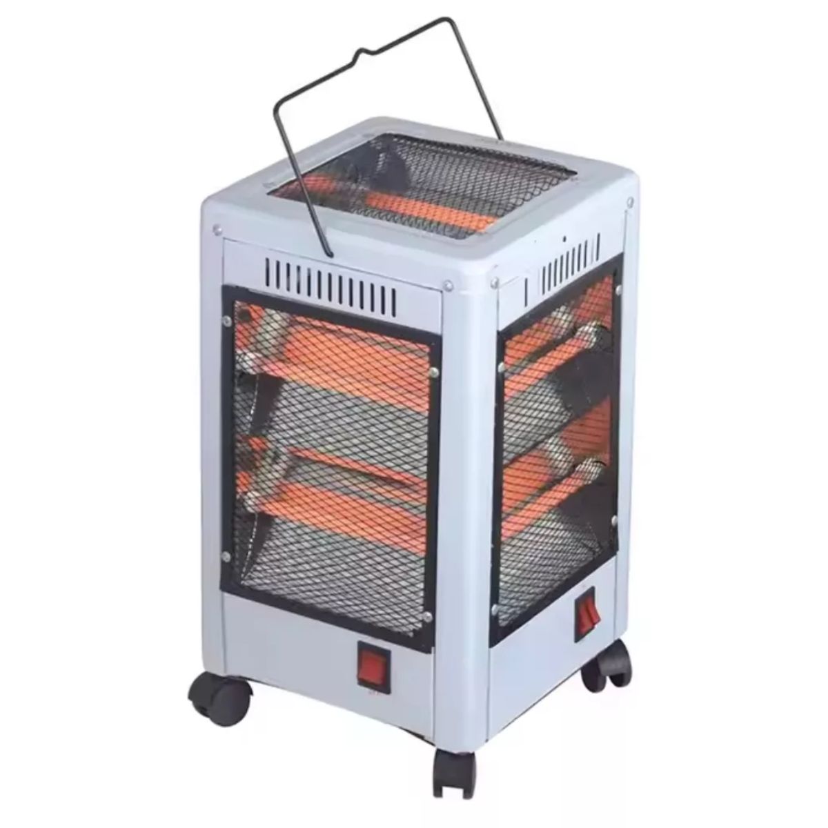 ARTIHOGAR - Calefactor Electrico Hogar Cuarzo 5 Caras Infrarrojo 2200W